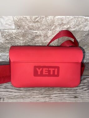 Yeti Red Sling Cooler Bag with Embossed Logo